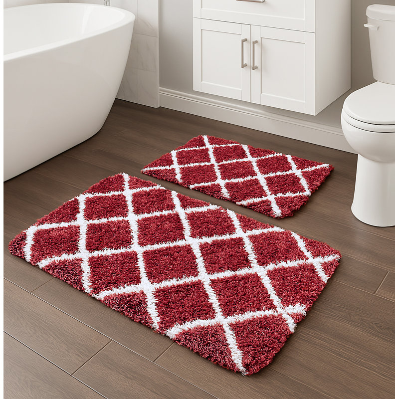 Ensemble de salle de bain 2 pièces, Rouge