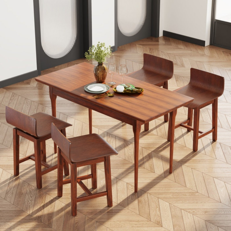 Ensemble de 2 chaises pivotantes avec dossier bas et siège courbé