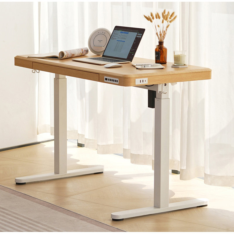 Bureau électrique à hauteur réglable avec tiroir