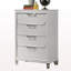 Commode 5 pièces Contemporary Glam Pearl White