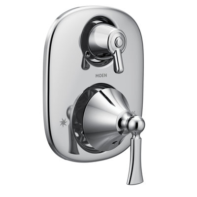 Wynford Three Function Thermostatic Shower Faucet with Trim, Diverter and Moentrol
