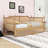 Wood Daybed with Rattan Headboard and Trundle-212739879-212739877
