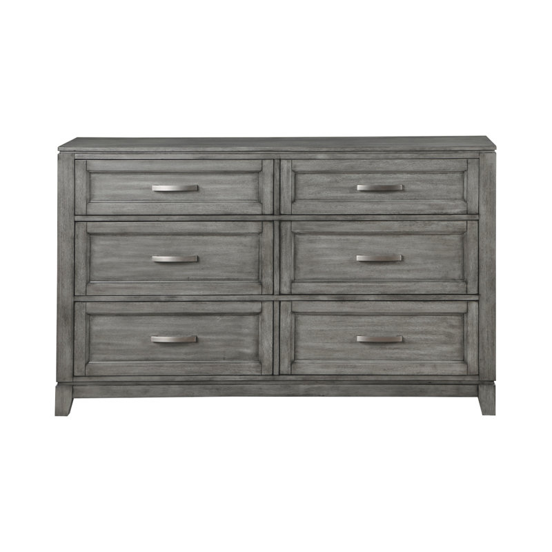 Commode grise, commode de chambre à coucher avec tiroirs gris