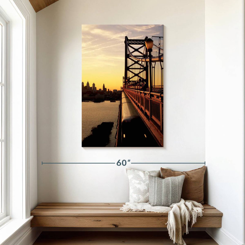 Lilie Benjamin Franklin Bridge, 45" H x 30" W