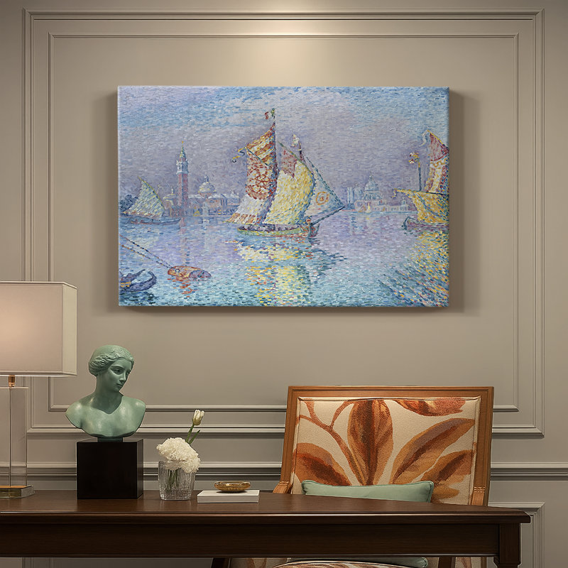 The Grand Canal, Venice-Paul Signac-Gallery Wrapped Canvas-1905, 8x12