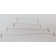 Fixturedisplays® 4" Dual-End Looped White Cotton Cord Barbed Cord Loop Band With Metal Barbs 100PK 101711