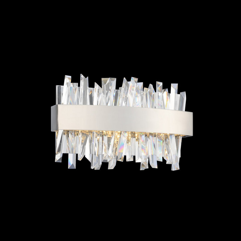 Éclairage pour meuble-lavabo en chrome Glacier 1 LT Allegri, 12 W, H 8 po x l 12 po x P 4 po, 1 080 lumens
