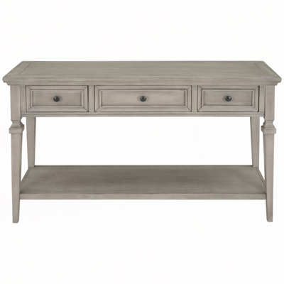 Accent Chest Cabinet with 3 Drawers and Open Style Bottom Shelf