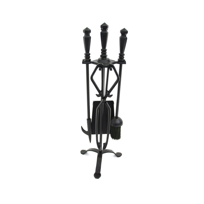 Hazlett Iron Fireplace Tool Set