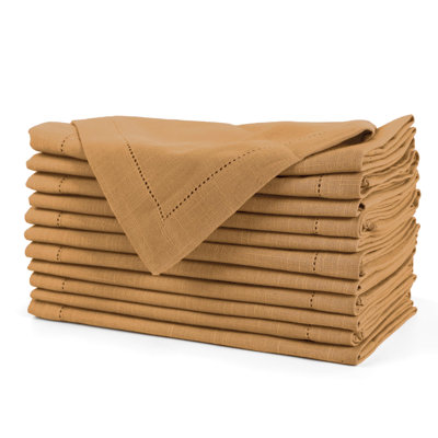  Serviette de table en tissu 20 pi x 20 po à ourlet généreux Picot, coin mitré, utilisation quotidienne de qualité supérieure, haute qualité GSM et bonne capacité d'absorption