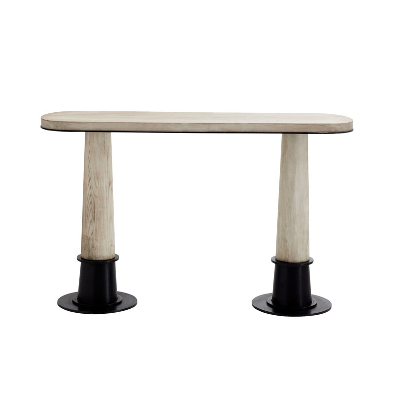 Kamile 53.5'' W Solid Wood Console Table