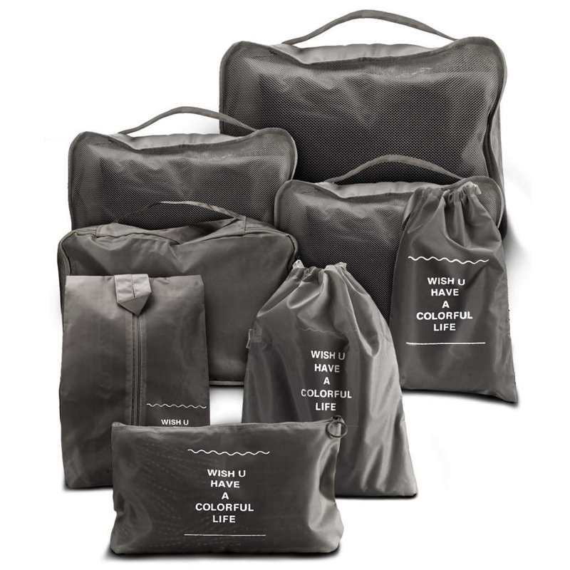 8 pièces de cubes de rangement pour valise pliable