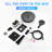 Modern Minimalist Concealed Shower System 2-Function Set - Solid Brass Control Valve, ABS Overhead & Handheld Shower with Self-Cleaning Silicone Nozzles