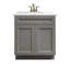 Armoire de meuble-lavabo 30 po gris Shaker