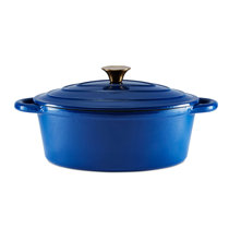 Pyrex 3L Oval Cast Iron Casserole - 27cm