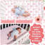 2 Pack Bow Crib Sheets For Coquette Bed Sheet Set Fitted For Standard Crib Mattress Stretchable Soft Toddler Aesthetic Nursery Decor