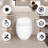 Glossy White Egg Shape Bathroom Toilet - 1.28 Single Flush, Fade- Surface, User- Ceramic In Heat-Insulating,