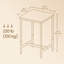 Metal Base Dining Table