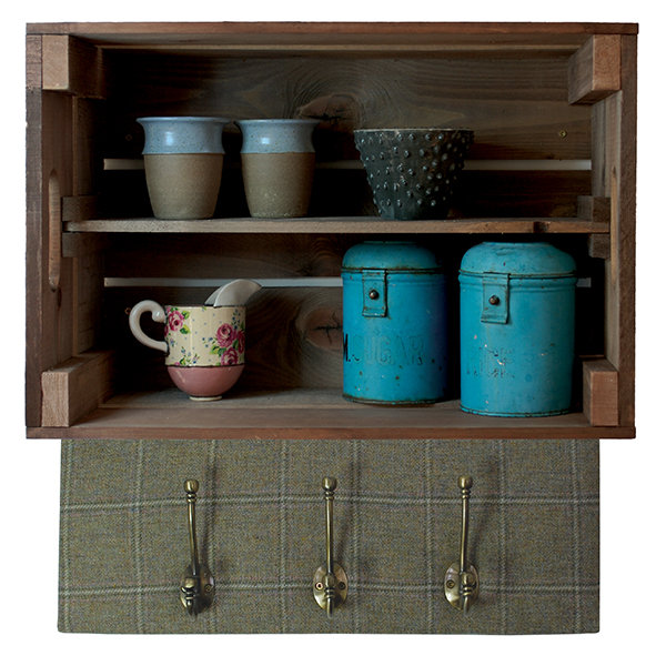 Catt 2 Piece Solid Wood Accent Shelf