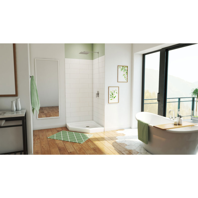 Cabine de douche et base 38 po x l 38 po x H 84 po Dreamstone
