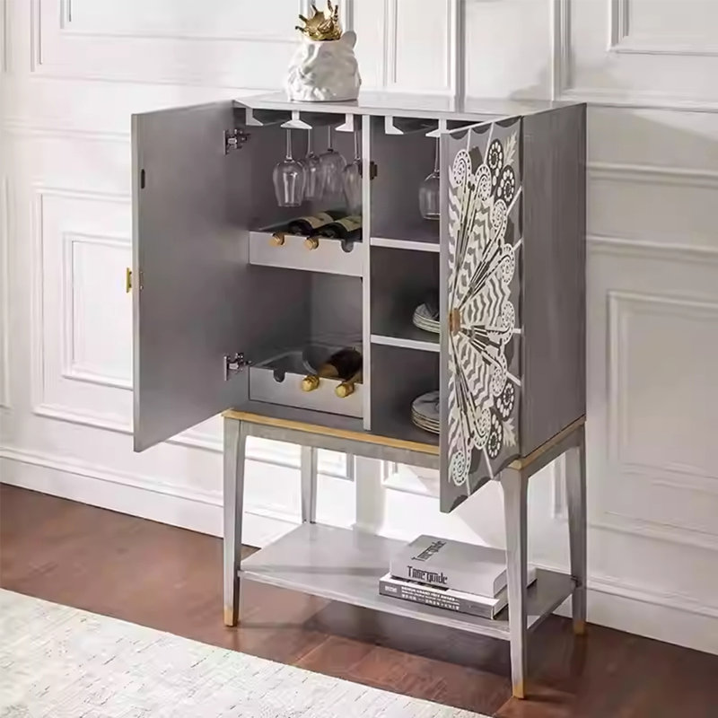 Modern painted wine cabinet sideboard