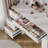 39.5" Makeup Vanity With Light Bulb And 4 Drawers-1570958428