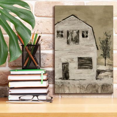 Toile épique Graffiti «Brown Barn 6» par Chris Paschke, 12 po x 18 po