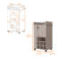 Chariot-bar 1 porte avec porte-bouteilles et roulettes Allandale-114702578