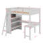 Lit mezzanine double avec bureau et tablette-1282228477