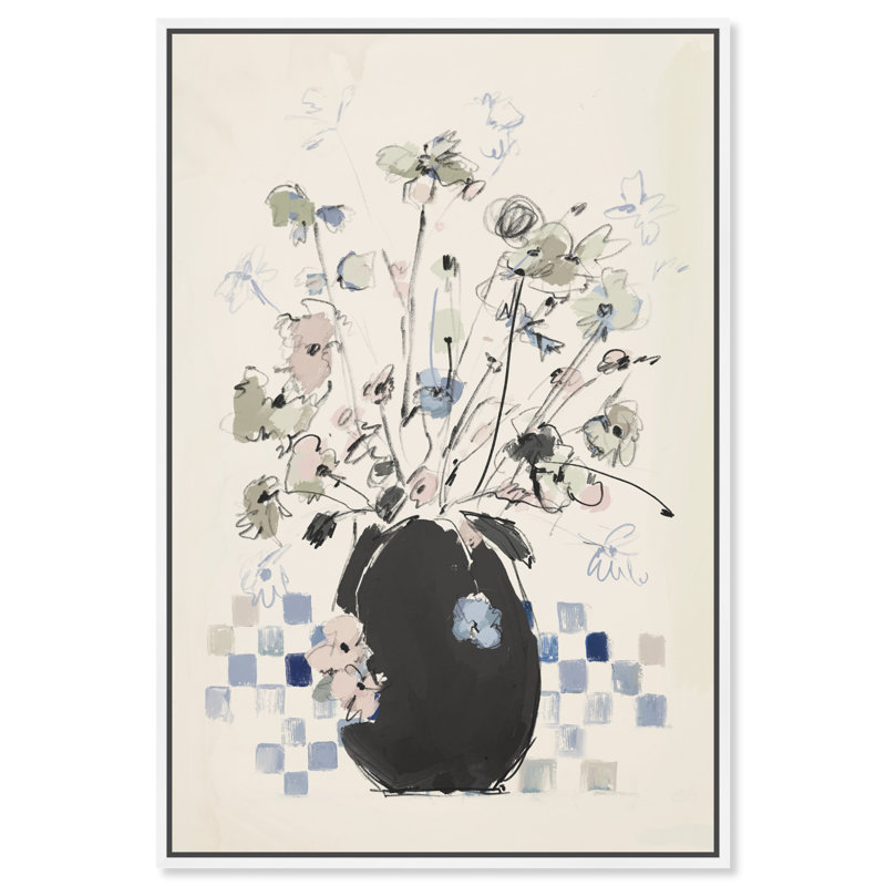 Modern Bloom Print by Oliver Gal, White Floater Frame, 21"H x 31"W