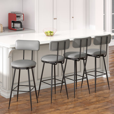 Counter Stool with Metal Frame