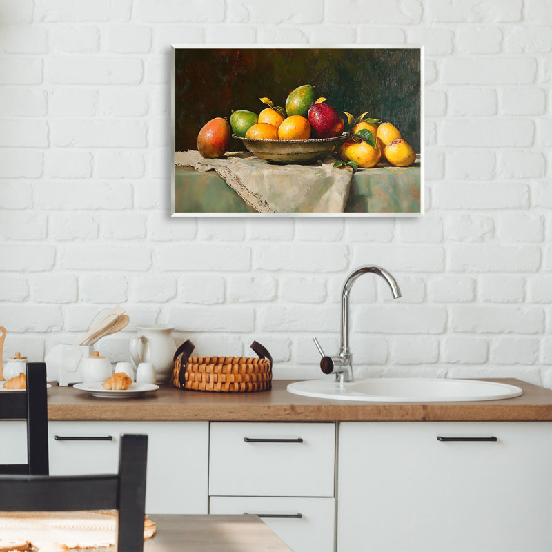 Fancy Table Fruit Arrangement Wall Plaque, design by Creative Studio, 13 x 19