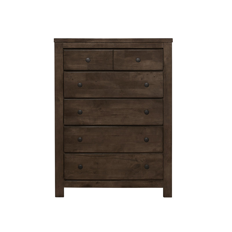 Commode brune à 5 tiroirs