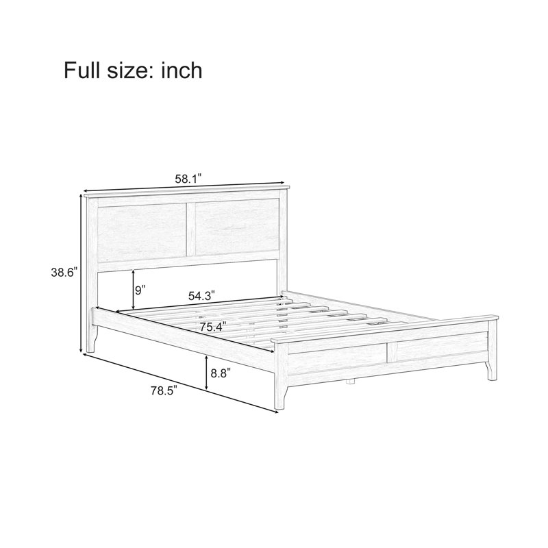 Lit plateforme double Modern