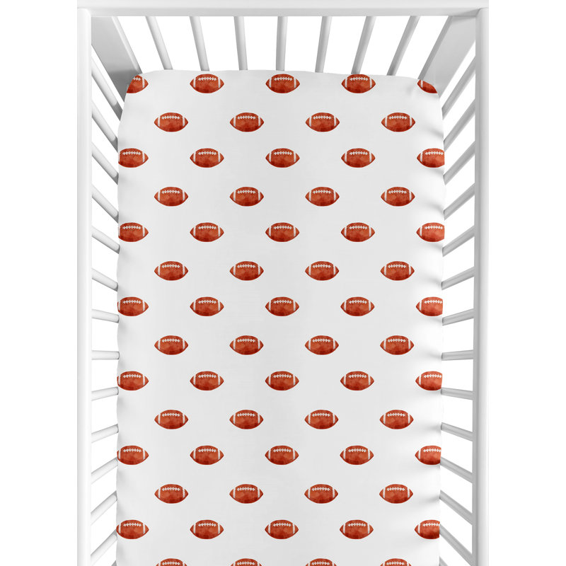 Football 2 Pack Fitted Crib Sheet by Sweet Jojo Designs
