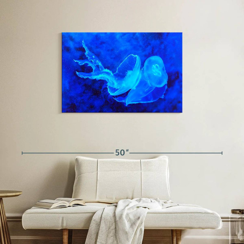 Brampt Bell Shaped Jellyfish, 24" H x 36" W