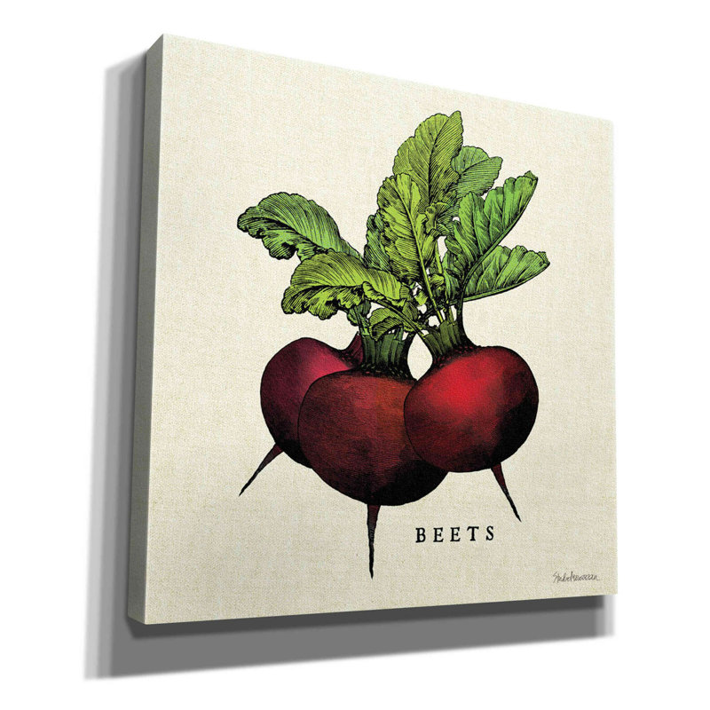'Linen Vegetable I v2' by Studio Mousseau, Giclee Canvas Wall Art, 37" H x 37" W x 1.5" D