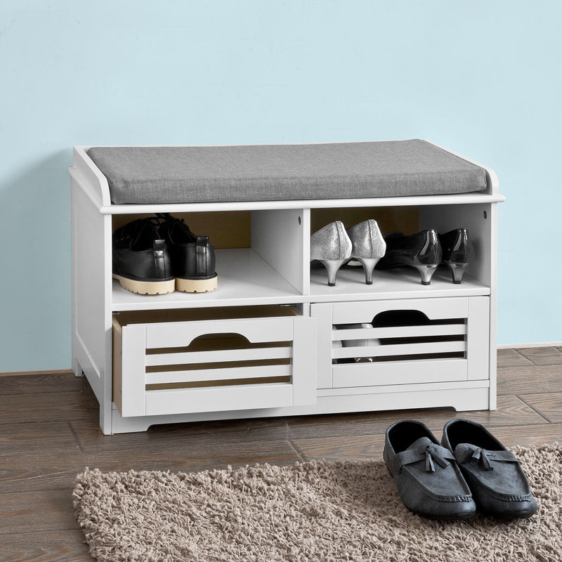 Segars Polyester Upholstered Storage Bench