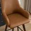 Tabouret de bar et de comptoir pivotant rembourré en bois massif-124746762-118028172