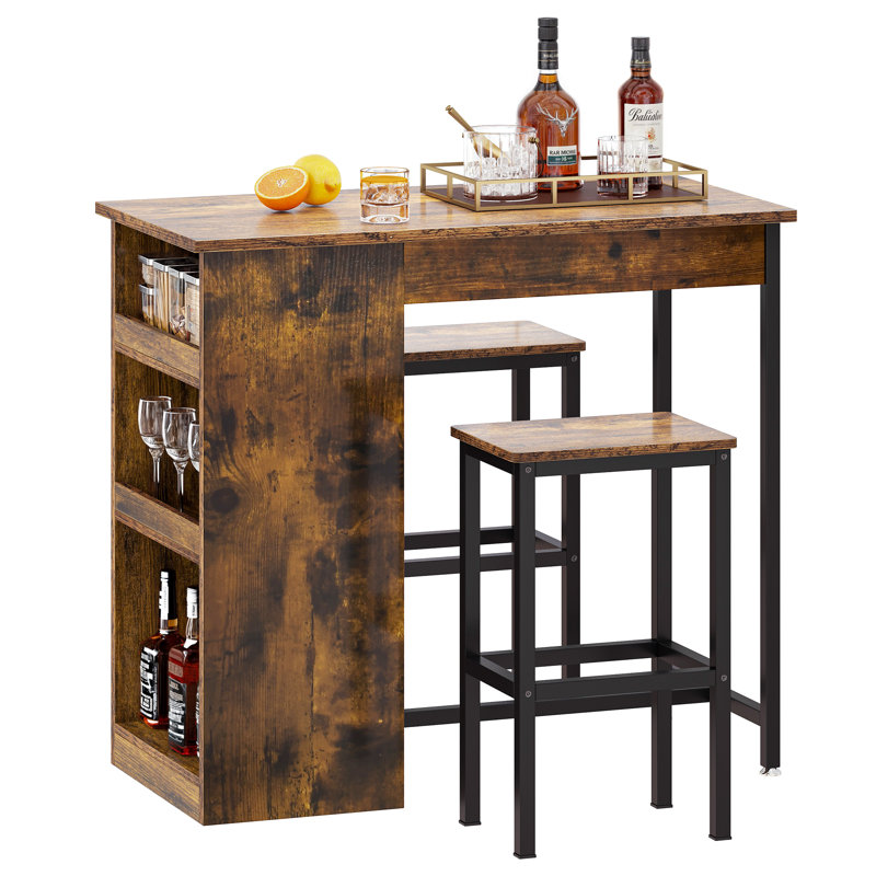 Rechaba 2 - Person Dining Set, Brown