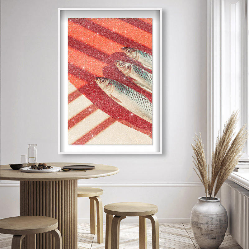 Coast Catch Print by Oliver Gal, 37.5"H x 25.5"W, White Shadowbox