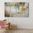 Grunge Abstract Paint Stroke Effect " Yellow Landscape Abstract Shapes " 4 - Pieces