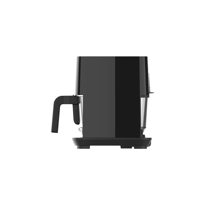 Culinary Chef 4.5-Quart Black Electric Air Fryer with Glass Basket