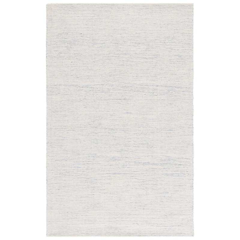 Abstract Hand Tufted Wool; Cotton Abstract Indoor Rug, Rectangle 6' x 9'