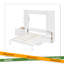 Grand lit escamotable avec bureau, tablettes et armoires de rangement, lit escamotable pour un bureau à domicile peu encombrant-1516937470