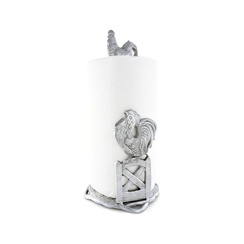Western Rooster Free Standing Paper Towel Holder