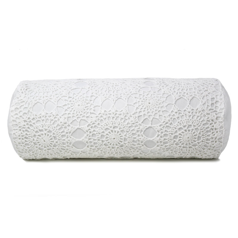 Coussin en coton fait à la main, Blanc