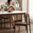 Solid Wood  and Sintered stone  Rectangular dining table-431775947