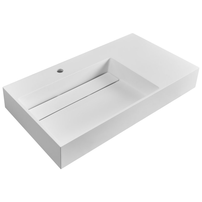 Wall Hung Basin CUSCO, White, 900cm H x 480cm W x 130cm D