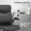 Office Chair, Executive Chair, Ergonomic Chair, Tilting Function, Headrest, Folding Armrests, Padded Seat-484623131